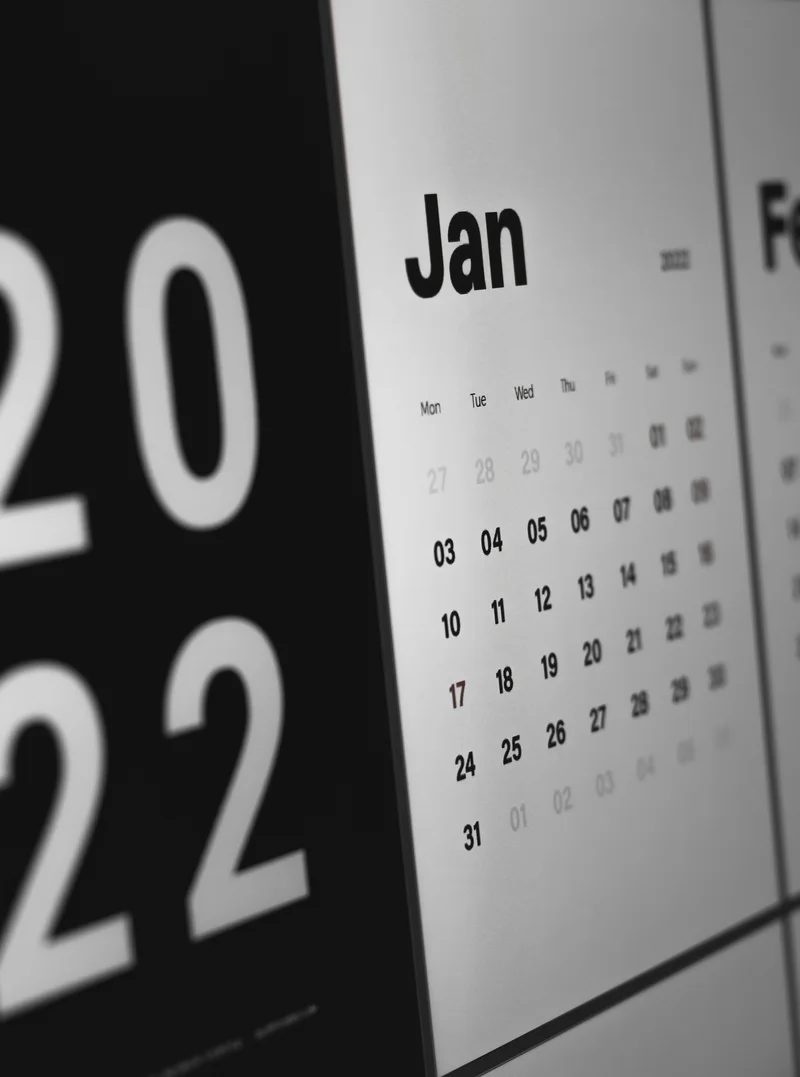 Calendário indicando os 7 dias de IPTV premium